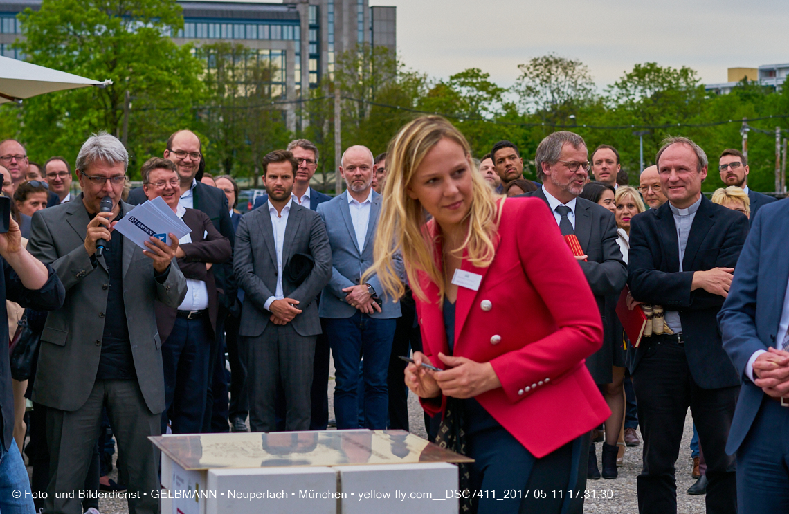 11. Mai 2017 - Grundsteinlegung für die LOGE und dem Kulturquadrat in Neuperlach